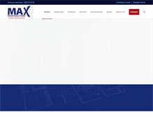 Tablet Screenshot of maxdoors.com.au