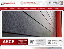 Tablet Screenshot of maxdoors.sk